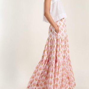 Wiggy Kit Women’s Pink Floral Maxi Skirt